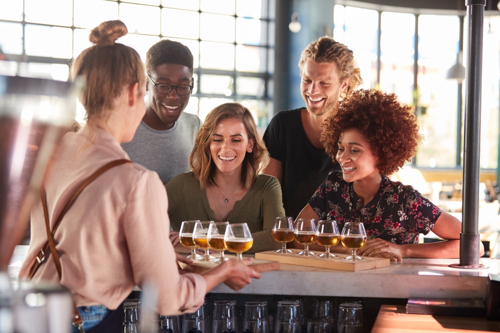 Friends enjoying some Beer tasting at these local Breweries near Staunton VA