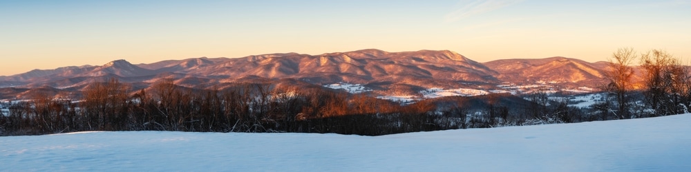 Gorgeous winter scenery to enjoy while experiencing the best things to do in the Shenandoah Valley this winter