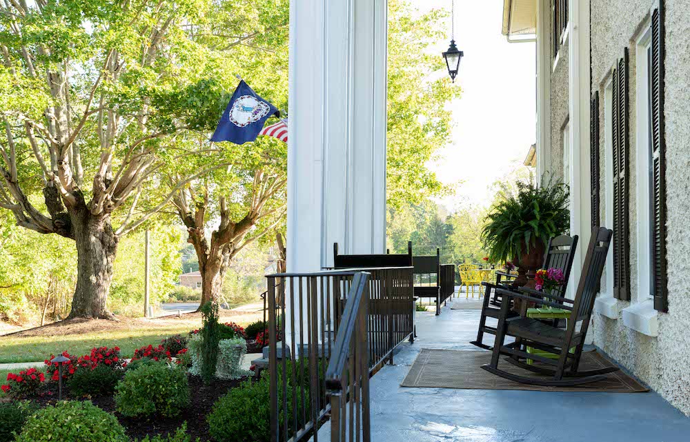 Sit on the front porch and relax at our top-rated Bed and Breakfast near Shenandoah National Park