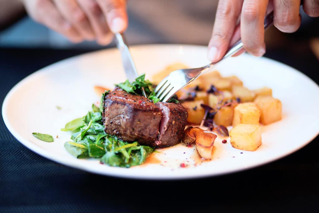 steak at one of the best restaurants in Staunton VA.