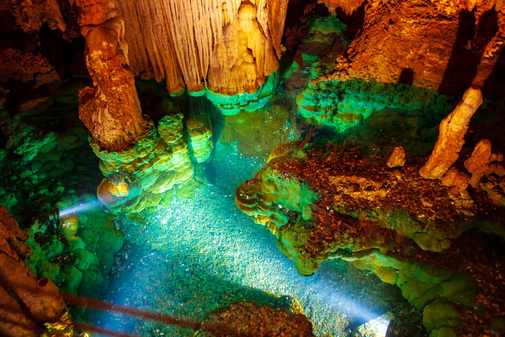 The Wishing Well inside the Luray Caverns - one of the best Shenandoah Valley Caverns in Virginia