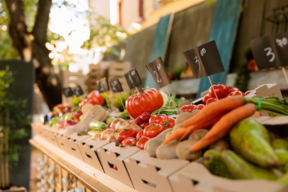 fresh vegetables at local farmers markets near Staunton